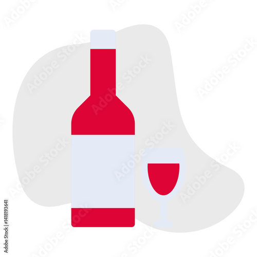 Alcohol single vector icon illustration