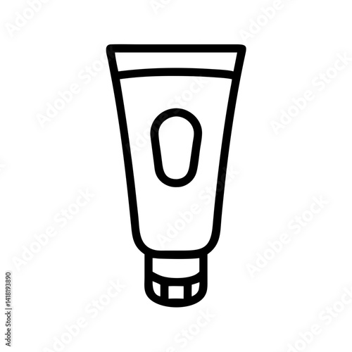 Tube of Paint or Cream for Design Use Icon Design