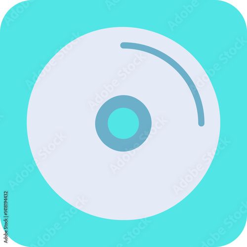 Music CD single vector icon illustration