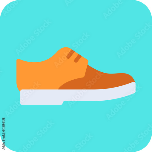 Shoe single vector icon illustration