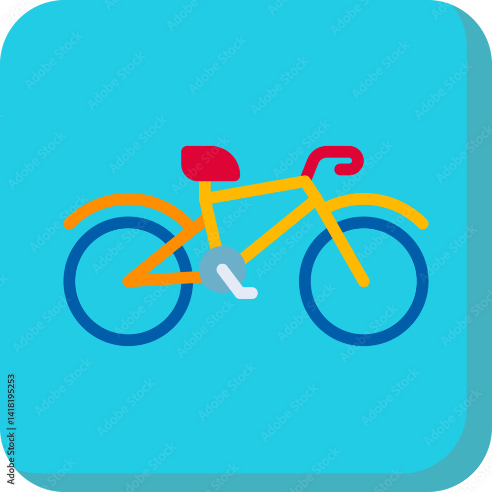 Bicycle I single vector icon illustration Bicycle I single vector icon illustration