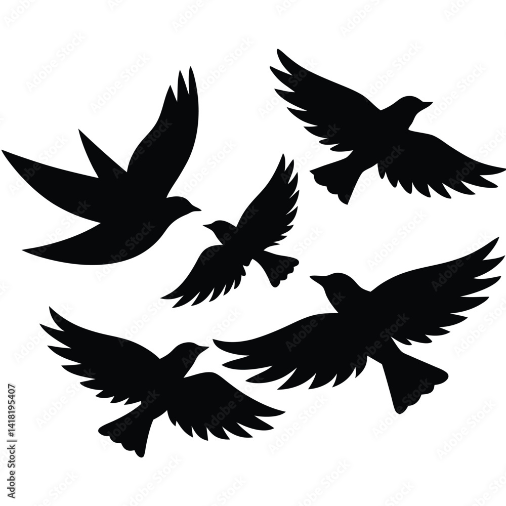 Obraz premium Birds in Sky