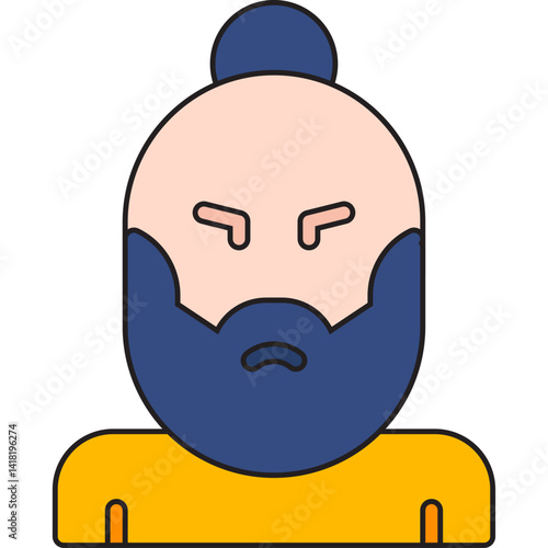 Hipster Style II single vector icon illustration