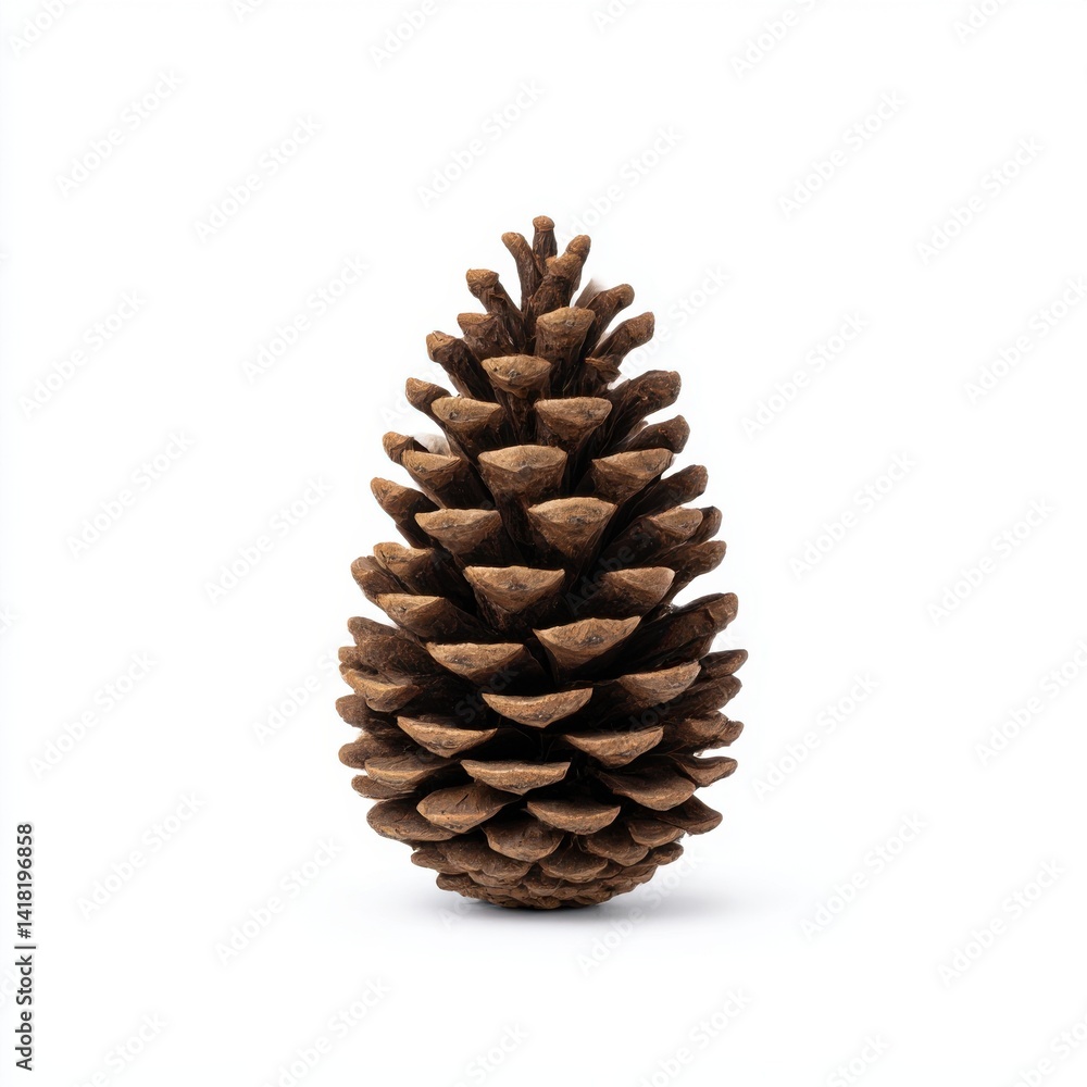Pinecone close up studio shot isolated on white background Pinecone close up studio shot isolated on white background