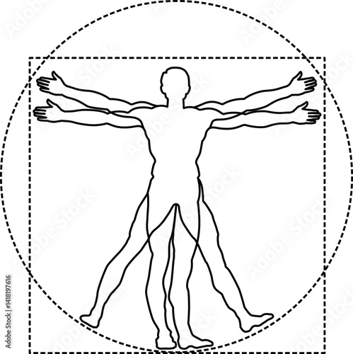 Vitruvianischer Mensc