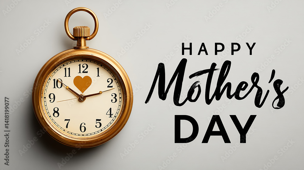 Solid white background with single golden sundial casting a heart shadow and Happy Mothers Day in delicate calligraphy below, sharp focus and balanced exposure
Solid white background with single golden sundial casting a heart shadow and Happy Mothers Day in delicate calligraphy below, sharp focus and balanced exposure