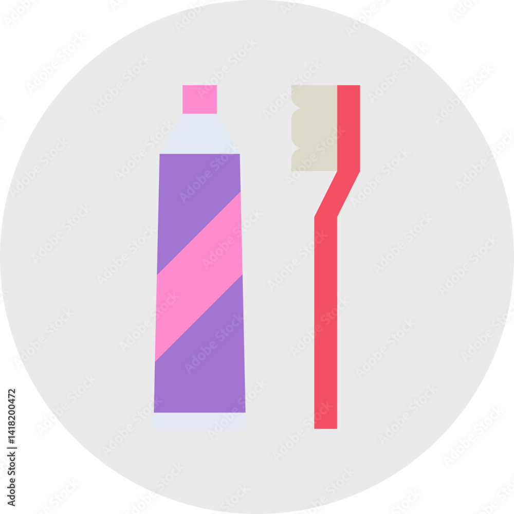 Toothbrush single vector icon illustration Toothbrush single vector icon illustration