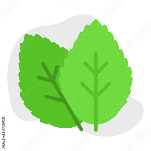 Spearmint single vector icon illustration