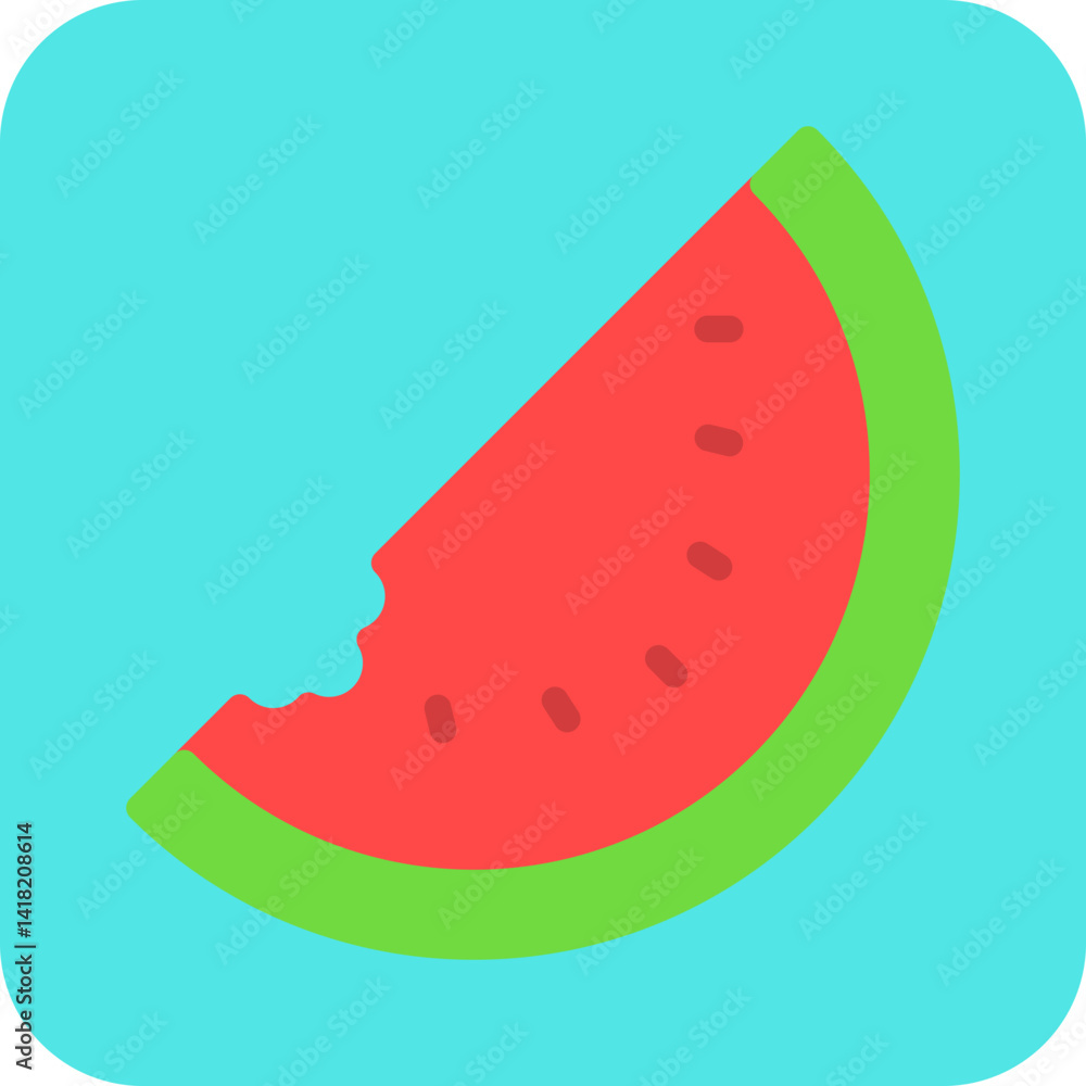 Watermelon single vector icon illustration Watermelon single vector icon illustration
