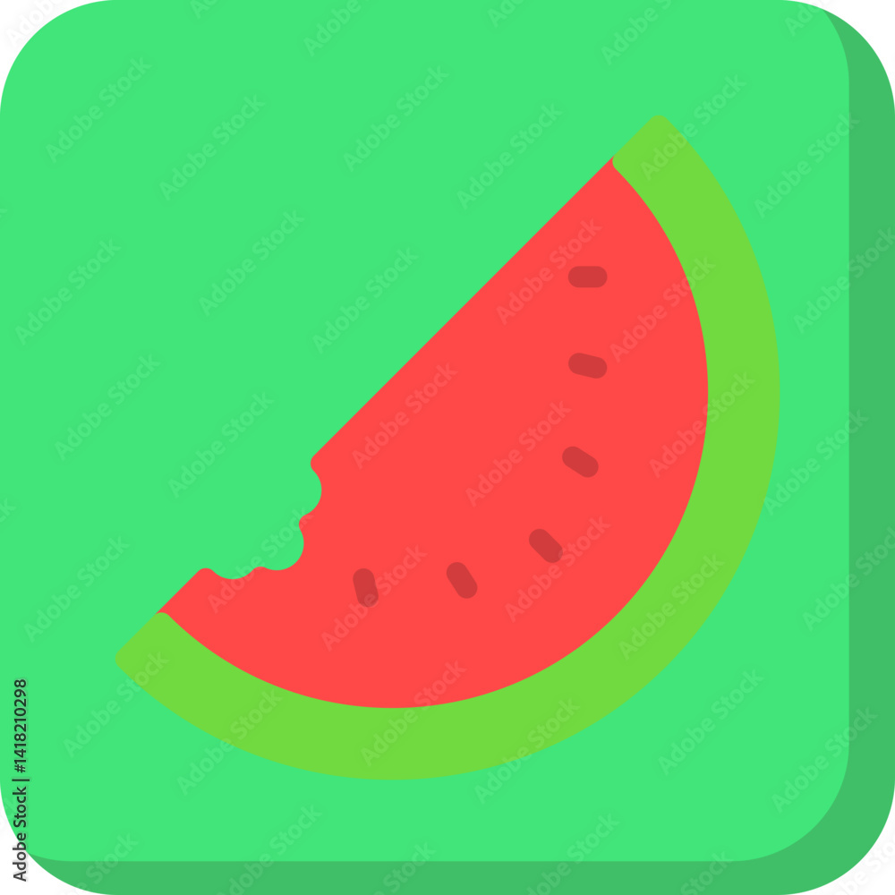 Watermelon single vector icon illustration Watermelon single vector icon illustration
