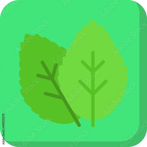 Spearmint single vector icon illustration