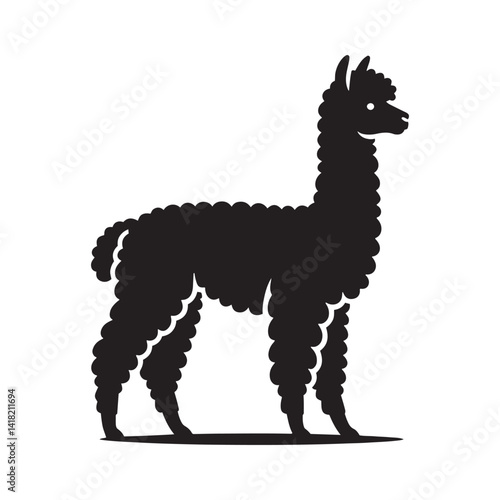 Whispers of the Andes: A Charming Collection of Alpaca Vector Silhouettes Capturing the Soft Elegance, Unique Shape, and Gentle Spirit of This Beloved South American Animal