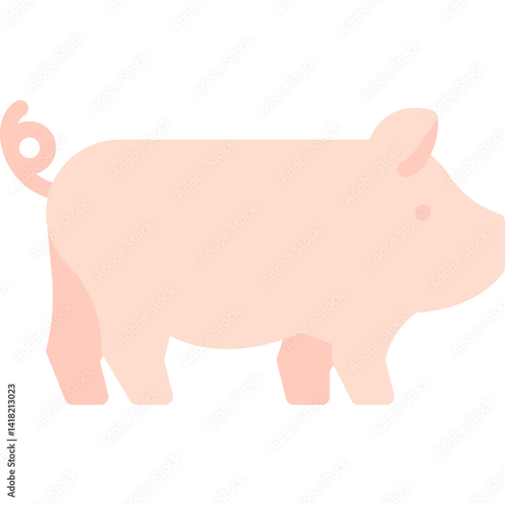 Farm Animal single vector icon illustration Farm Animal single vector icon illustration