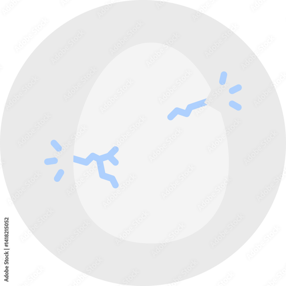 Hatched Egg single vector icon illustration Hatched Egg single vector icon illustration