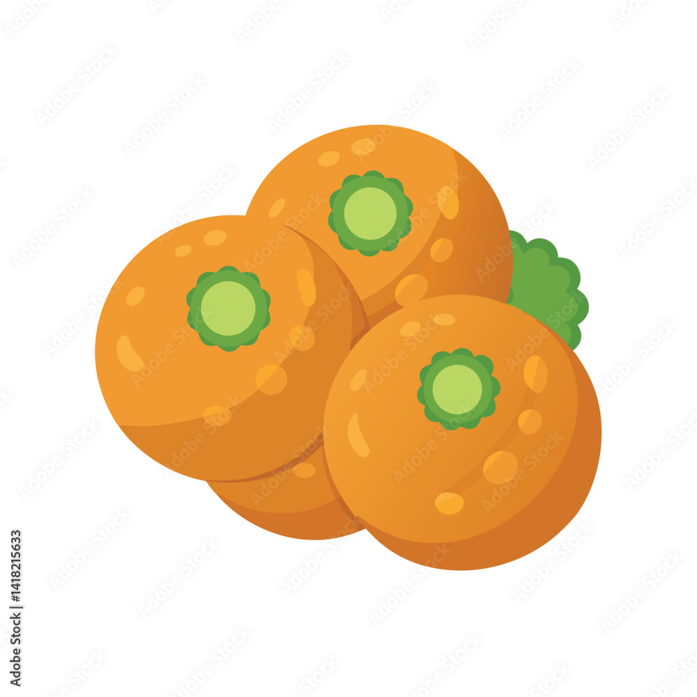 Obraz premium cookies on white background