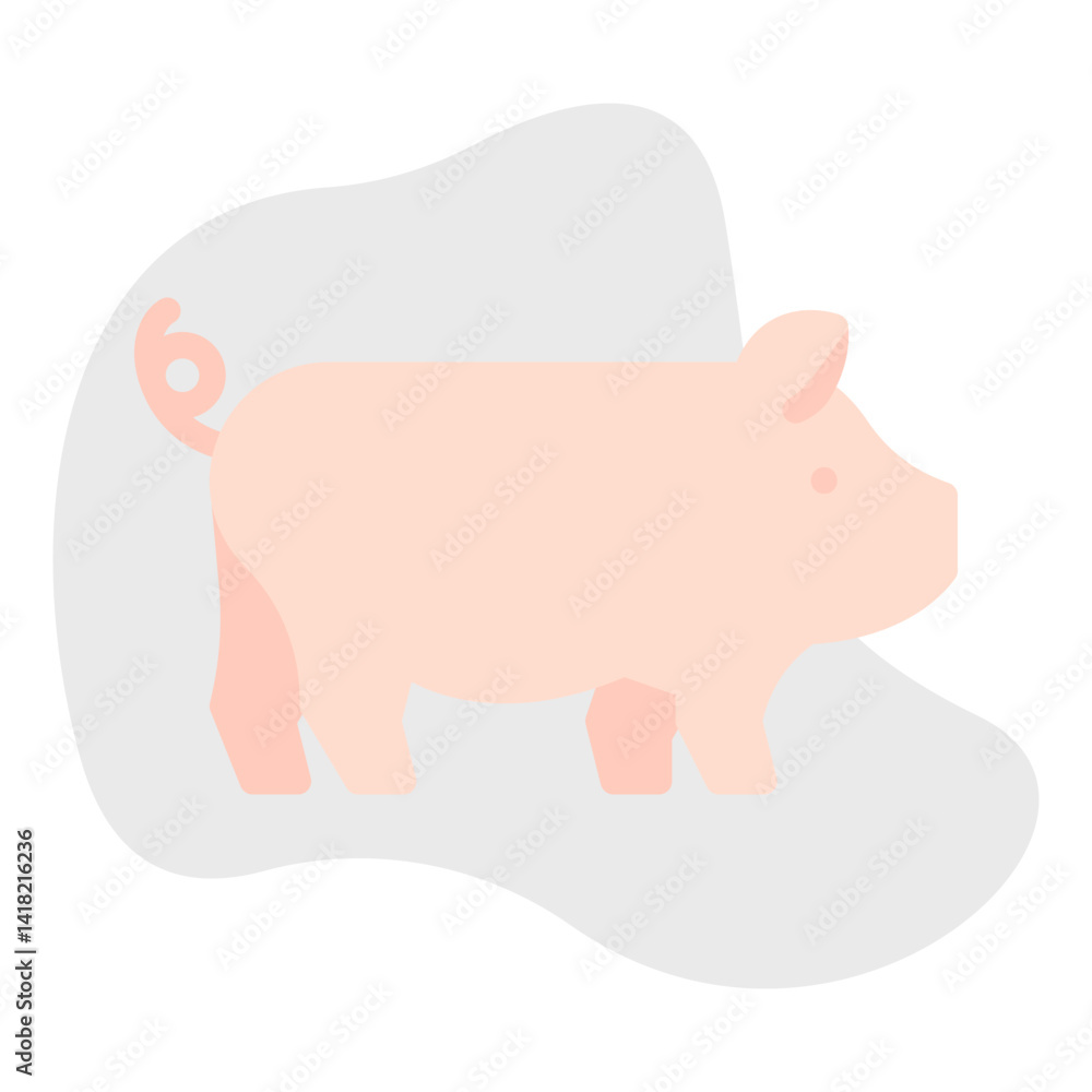 Farm Animal single vector icon illustration Farm Animal single vector icon illustration