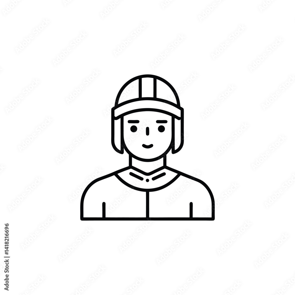 construction worker with helmet