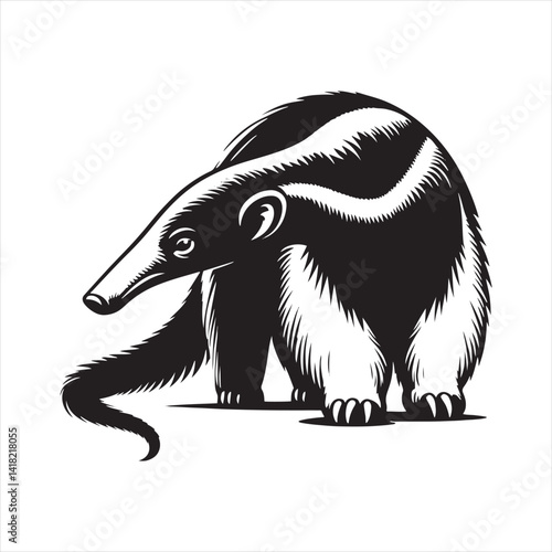 Wallpaper Mural Curious Snouts of the Wild: A Unique Collection of Anteater Vector Silhouettes Highlighting the Distinct Form, Gentle Nature, and Insect-Hunting Charm of These Fascinating Creatures Torontodigital.ca