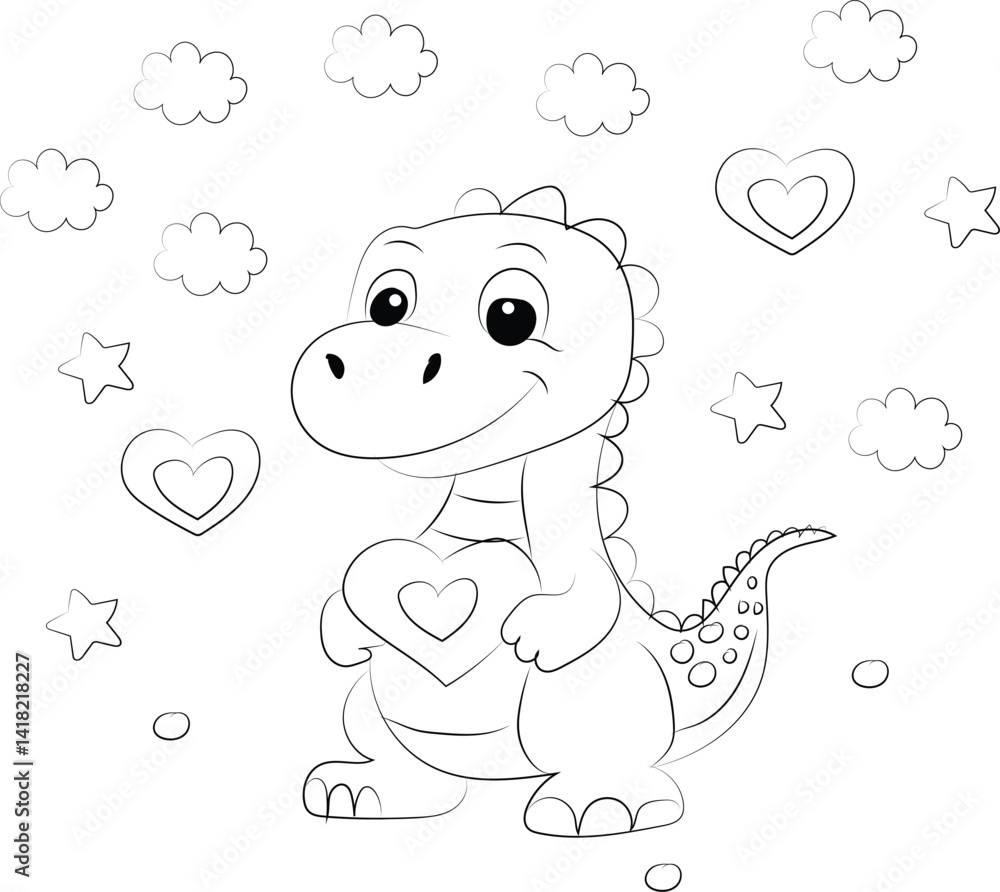A cute cartoon baby elephant and bear, drawn in a funny vector illustration with a pink heart, showcases animal love and childlike fun A cute cartoon baby elephant and bear, drawn in a funny vector illustration with a pink heart, showcases animal love and childlike fun