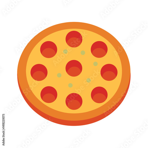 pizza isolated on white background