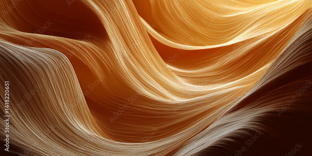 Swirling sandstone texture in warm orange and brown hues, showcasing natural flowing lines and patterns, representing earthy beauty and abstract art, ideal for design backgrounds Swirling sandstone texture in warm orange and brown hues, showcasing natural flowing lines and patterns, representing earthy beauty and abstract art, ideal for design backgrounds