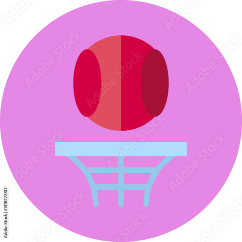 Basketball single icon vector illustration