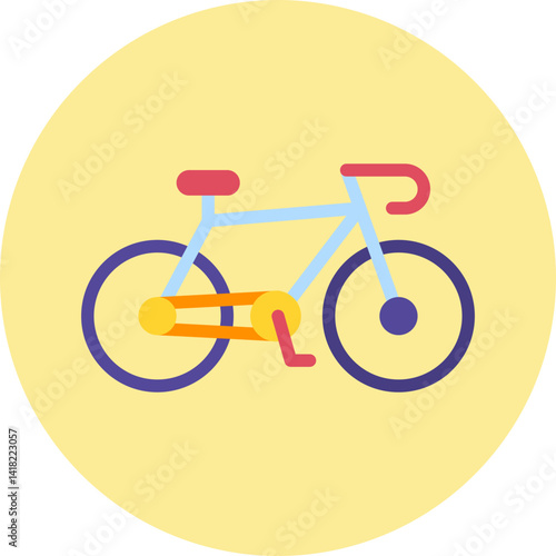Bycicle single icon vector illustration