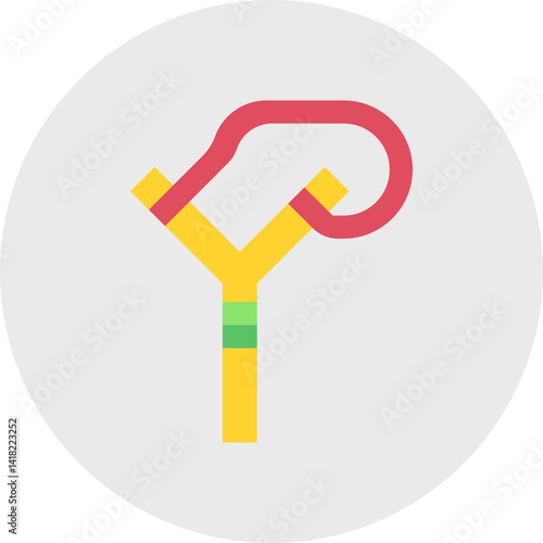 Slingshot single icon vector illustration
