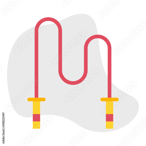 Jumping Rope single icon vector illustration
