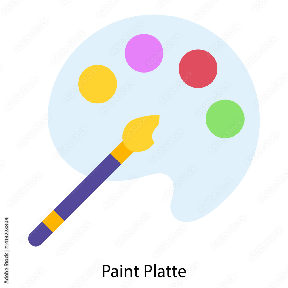 Paint Palette single icon vector illustration Paint Palette single icon vector illustration