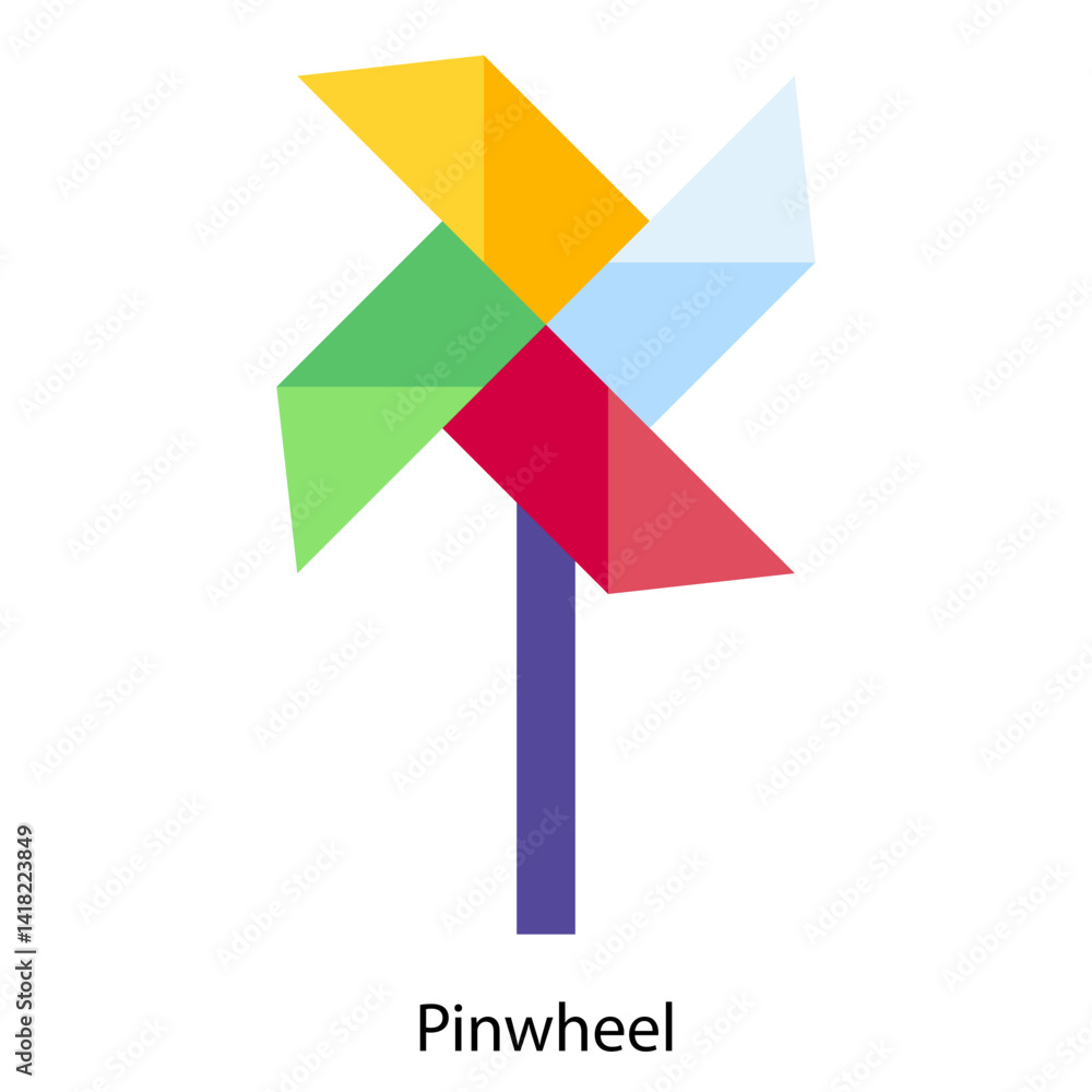 Pinwheel single icon vector illustration Pinwheel single icon vector illustration