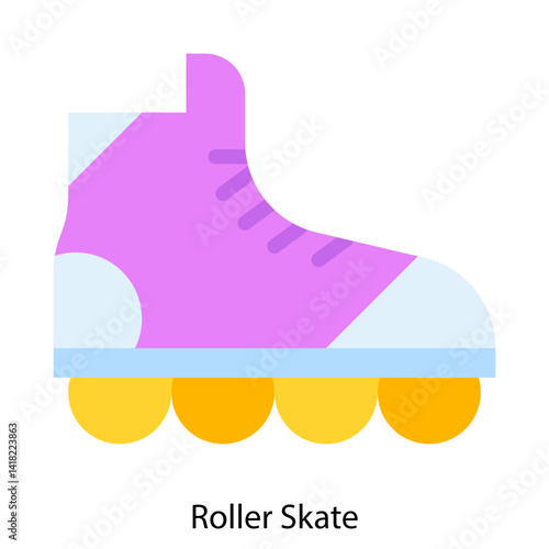 Roller Skate single icon vector illustration