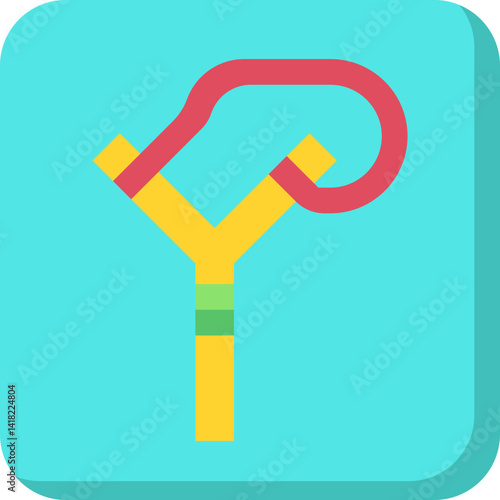 Slingshot single icon vector illustration