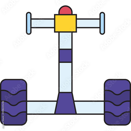Segway single icon vector illustration