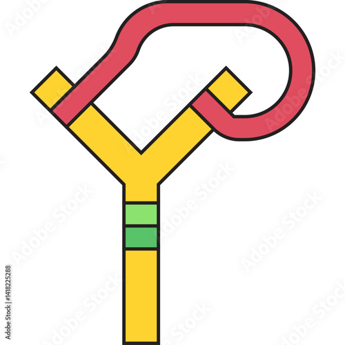Slingshot single icon vector illustration