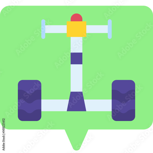 Segway single icon vector illustration