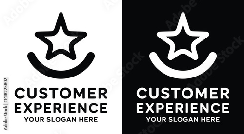 Friendly smile and star logo for CX consultants representing service excellence and measurable customer satisfaction growth
