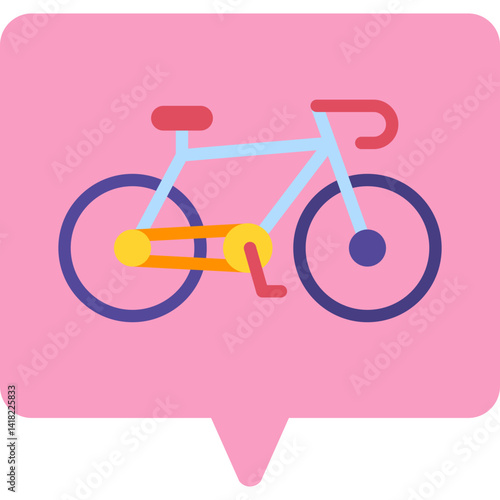 Bycicle single icon vector illustration