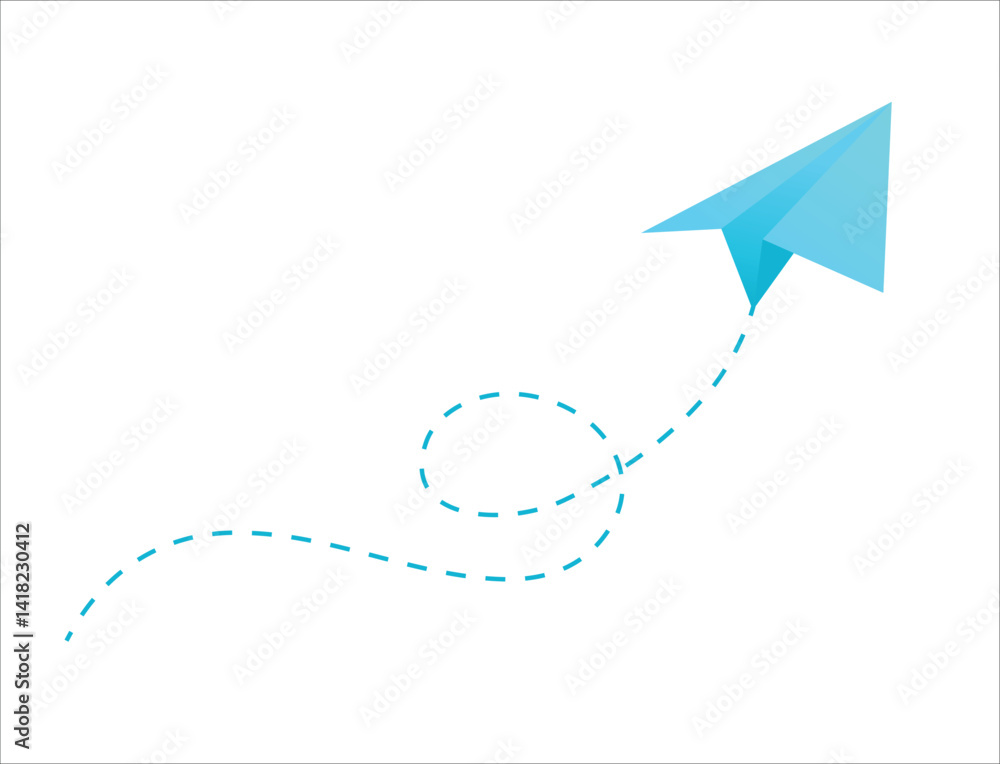 A Stylish Paper Airplane Soars into the Blue Sky, Symbolizing Adventure and Creativity A Stylish Paper Airplane Soars into the Blue Sky, Symbolizing Adventure and Creativity