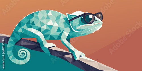 chameleon on a branch