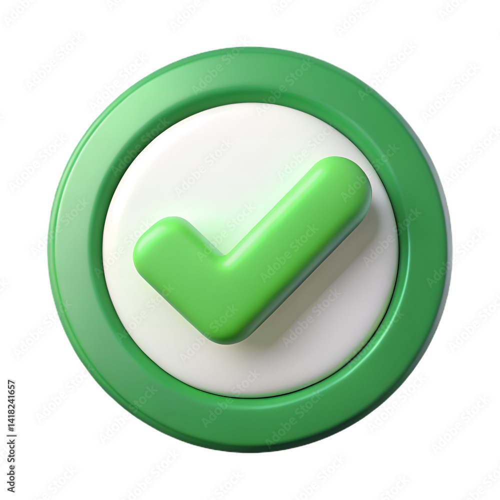 3D Green Check Mark Icon PNG – Confirm, Success, or Approved Symbol for UI/UX 3D Green Check Mark Icon PNG – Confirm, Success, or Approved Symbol for UI/UX