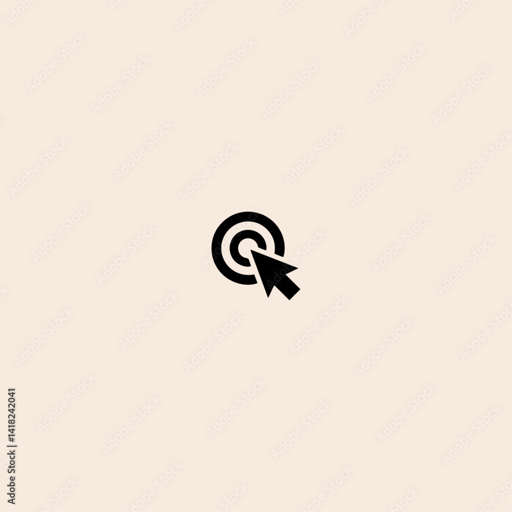 Arrow cursor icon flat vector design. Arrow cursor icon flat vector design.