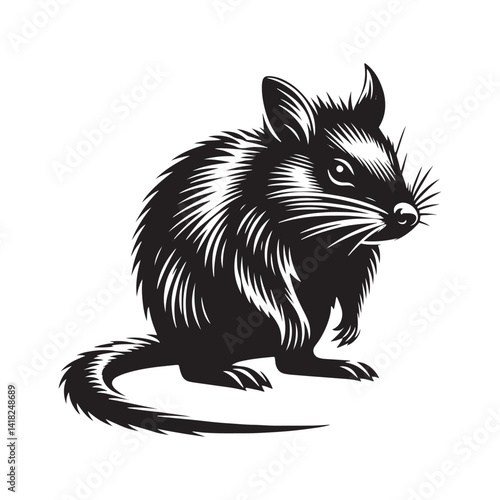 Scurry of the Outback: A Unique Collection of Bandicoot Vector Silhouettes Celebrating the Quirky Charm, Swift Movements, and Distinctive Shape of This Elusive Marsupial Species