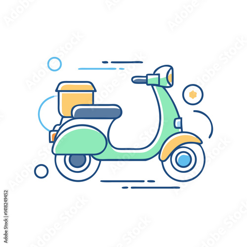 Scooter icon representing urban mobility.