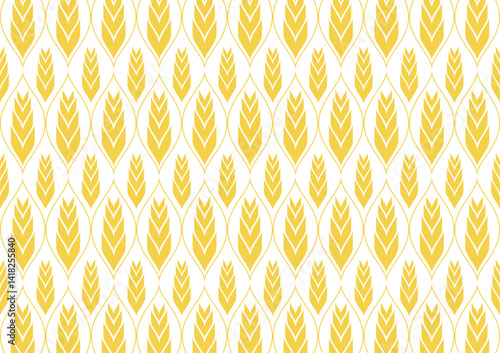 Wheat pattern wallpaper. oat symbol. free space for text. rice sign. Rice pattern wallpaper.