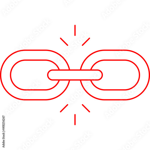 Link Building icon single vector illustration