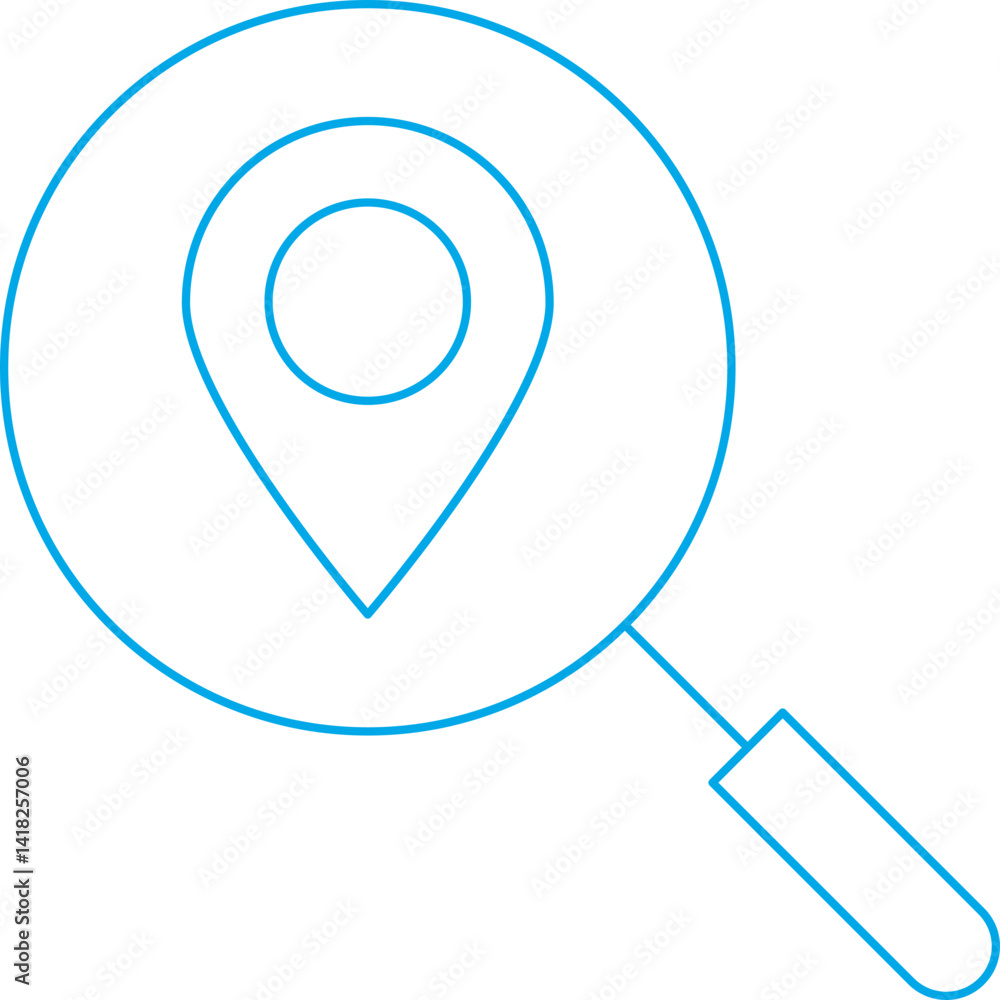 Local Search icon single vector illustration Local Search icon single vector illustration