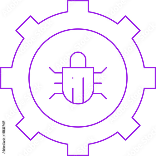Bug Fixing icon single vector illustration