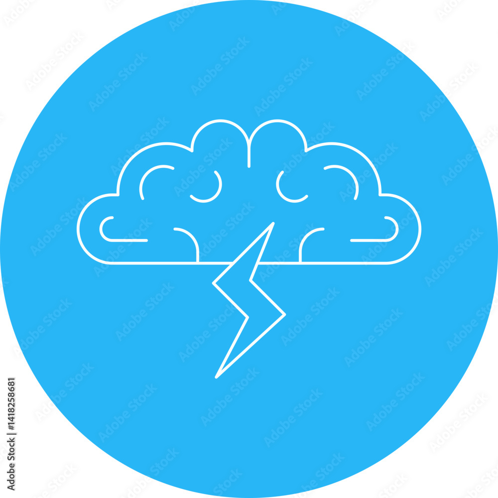 Brainstorming icon single vector illustration Brainstorming icon single vector illustration