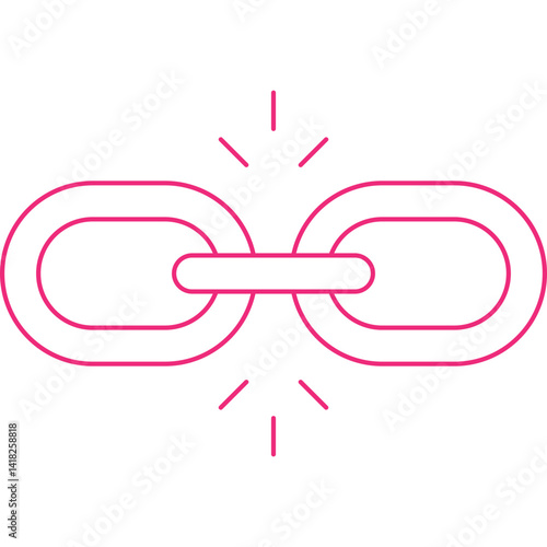 Link Building icon single vector illustration